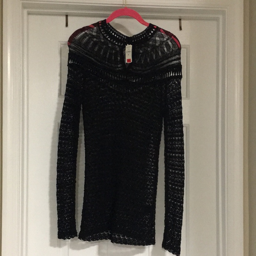 Isabel Marrant NWT lace black mesh dress size 4